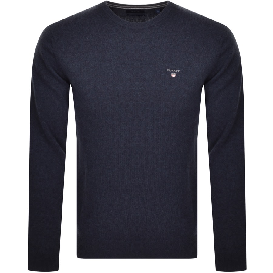 Alternative Image for ProductGant Crew Neck Super Fine Knit Jumper Navy1